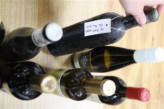 Eleven bottles of mixed wines